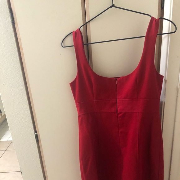 Easy Lovin Dress: A red dress with bow - Picture 3 of 3